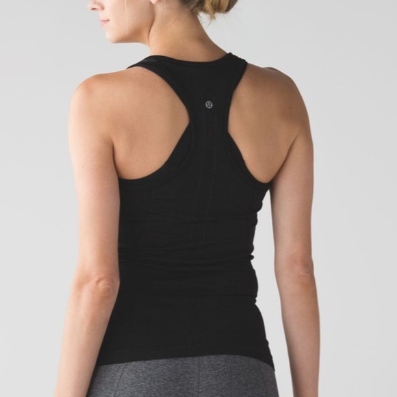 Lululemon Swiftly Tech Black Racerback Tank Top. Size 8. - Picture 2 of 9